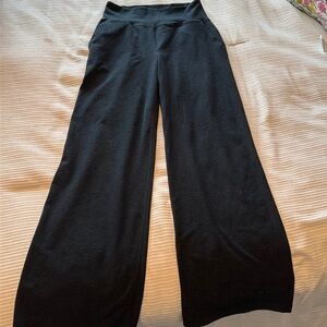 Beyond yoga wide leg casual stretchy pants spacedye